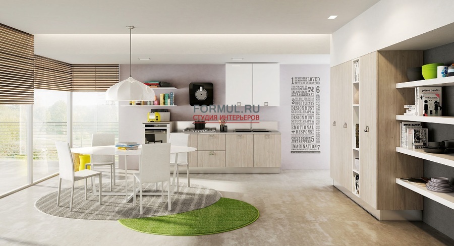 Кухня Berloni Sunny Deck Naturale